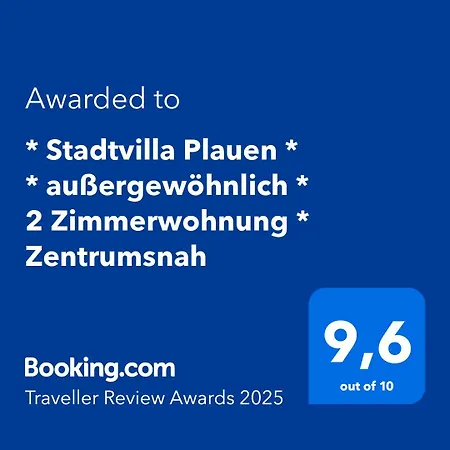 * Stadtvilla * * Aussergewoehnlich * 2 Zimmerwohnung * Zentrumsnah * Plauen